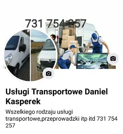 USŁUGI TRANSPORTOWE Daniel Kasperek